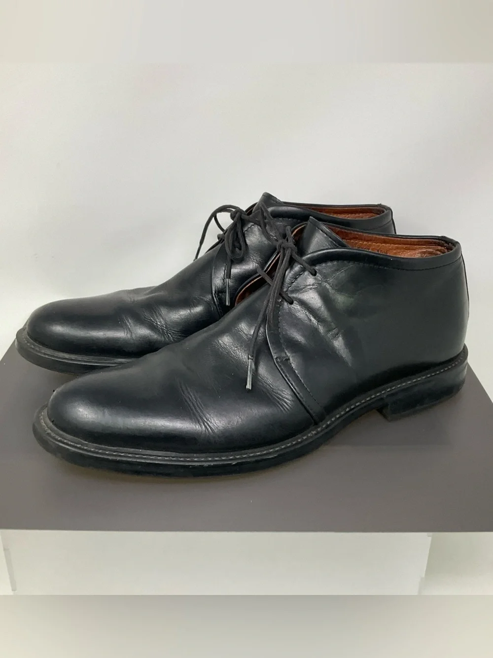 johnston murphy 20-7367 black Leather Chukka Boots